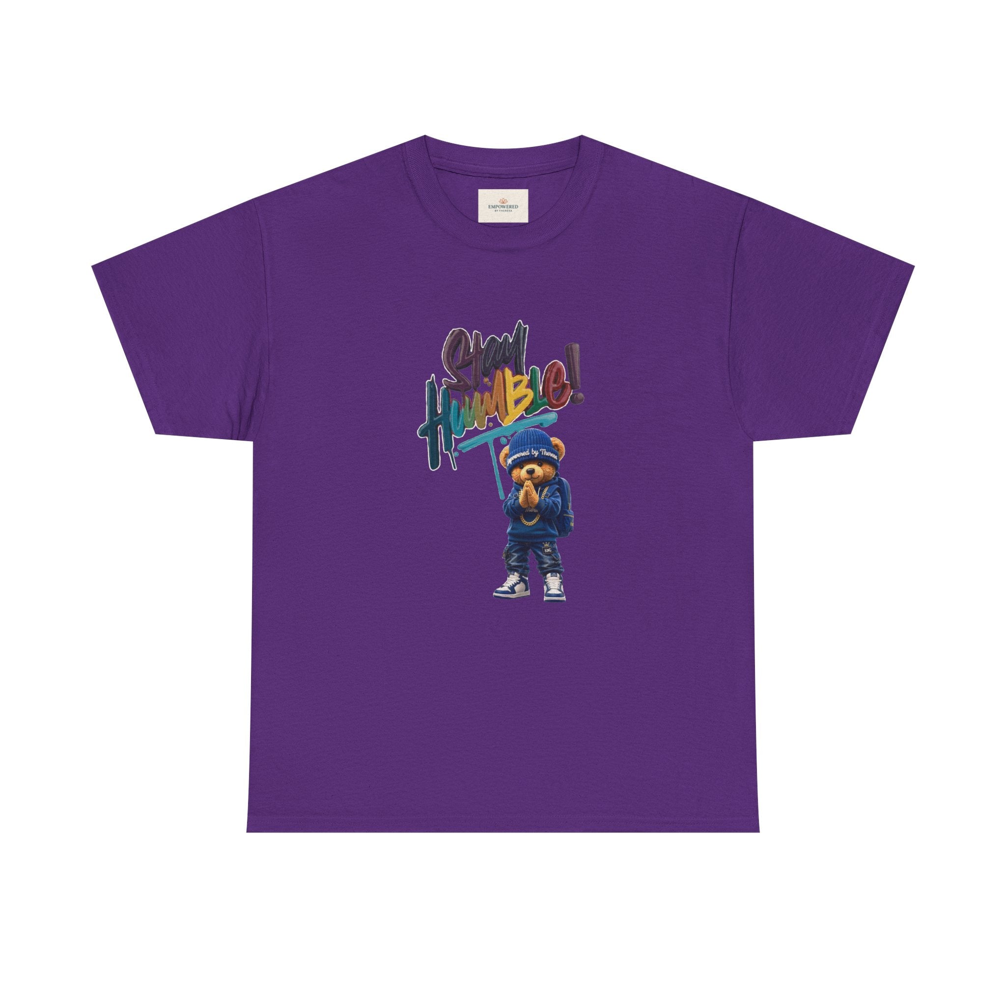 Street Bear Graphic Tee — "Stay Humble" Urban Casual T-Shirt