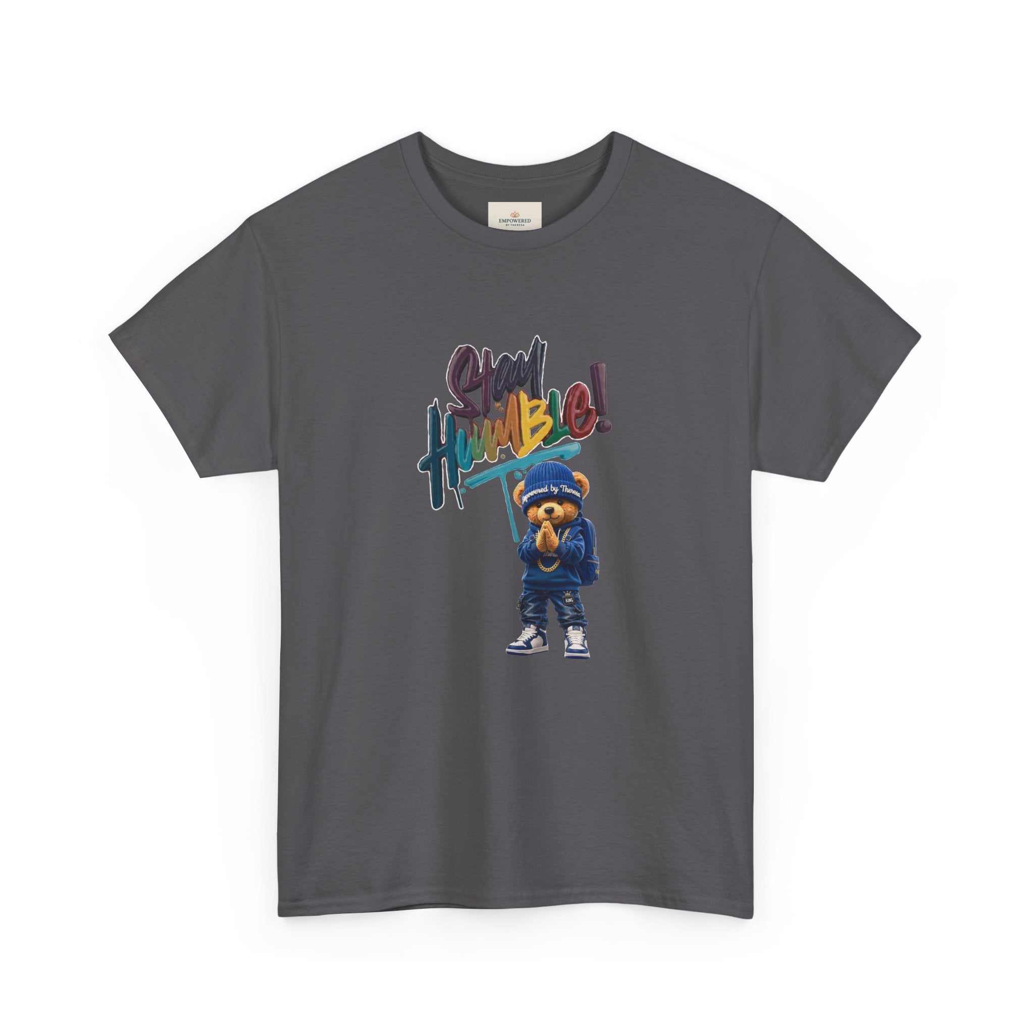 Street Bear Graphic Tee — "Stay Humble" Urban Casual T-Shirt