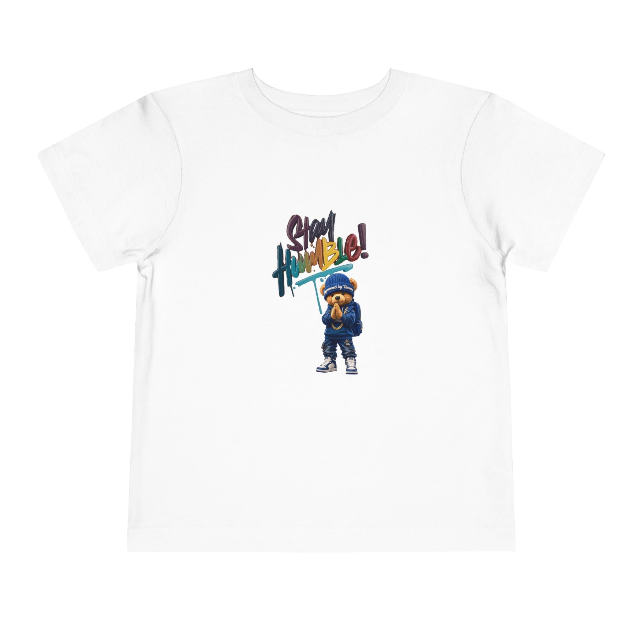 Toddler Tee "Stay Humble" Bear Graphic