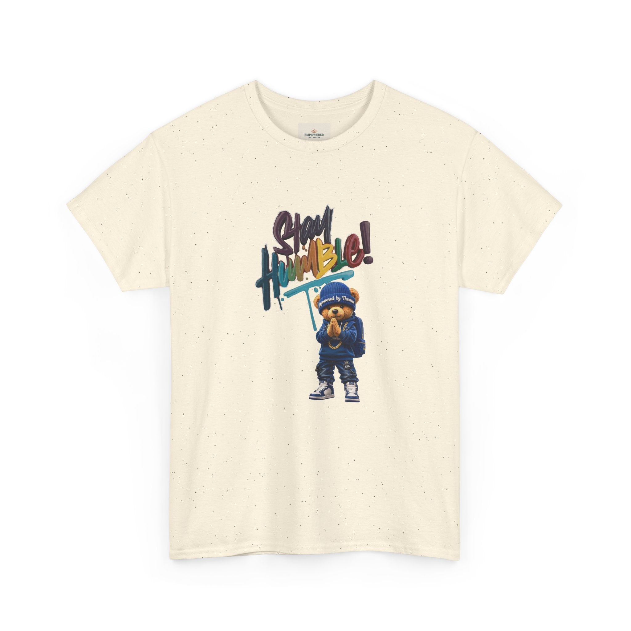 Street Bear Graphic Tee — "Stay Humble" Urban Casual T-Shirt