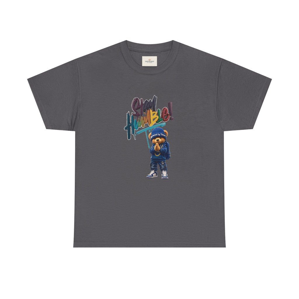 Street Bear Graphic Tee — "Stay Humble" Urban Casual T-Shirt