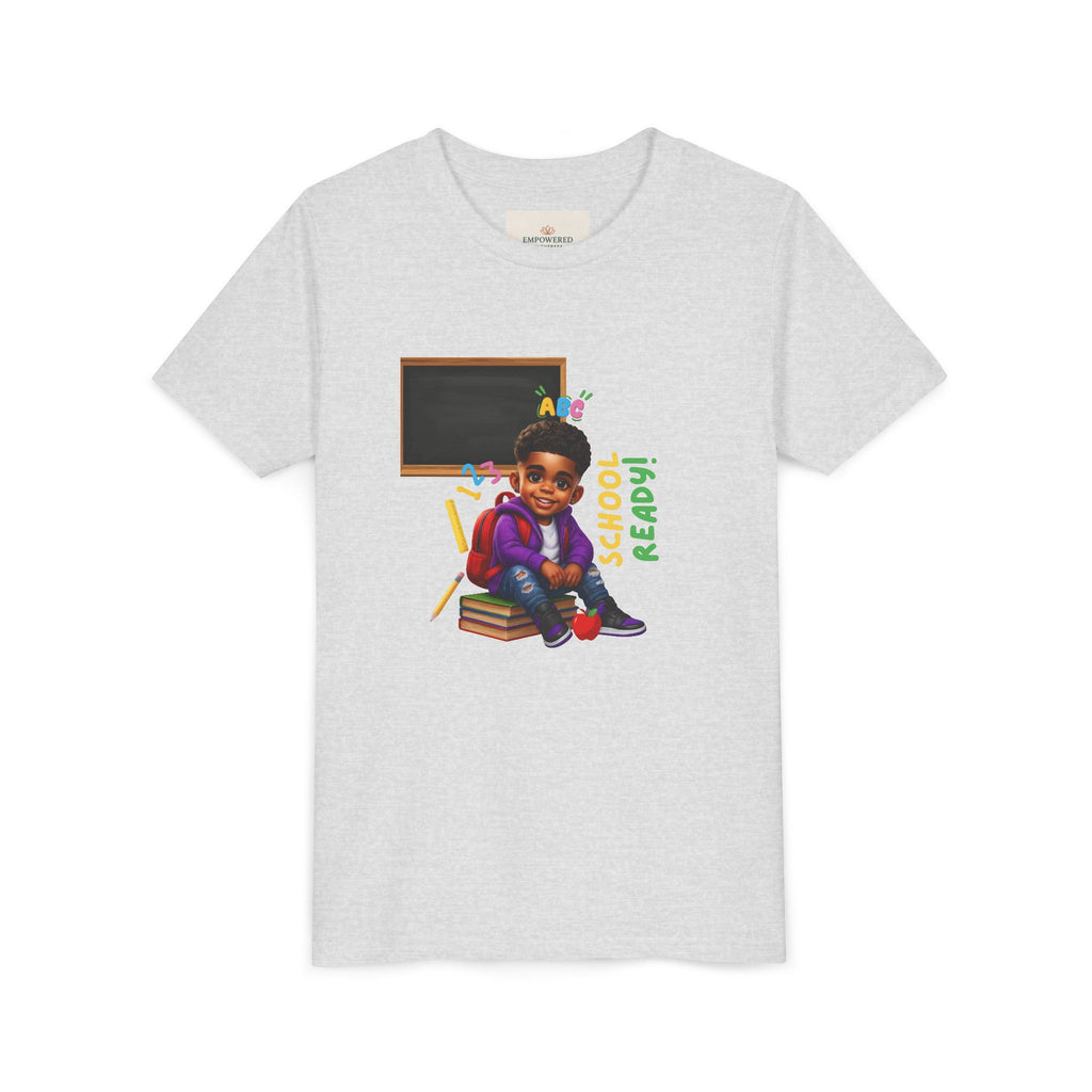 Youth Short Sleeve Tee, Fun Learning Tee for Kids, Back to School Shirt, ABC & 123 Design, Kids Educational Apparel, Birthday Gift Idea