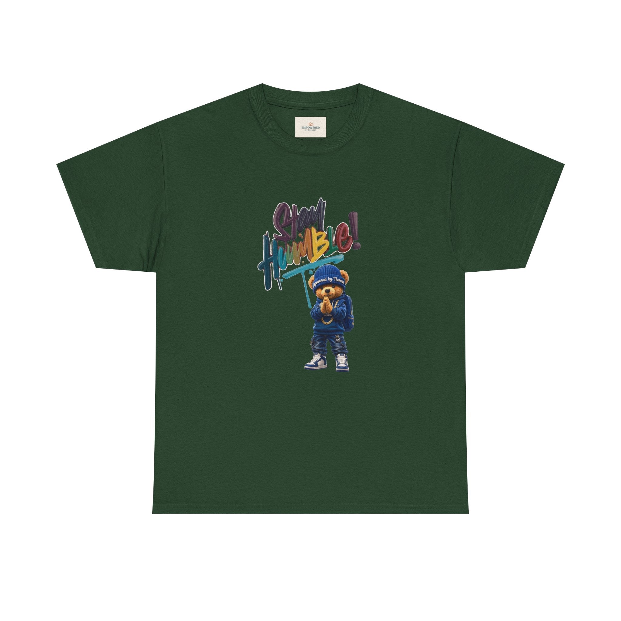 Street Bear Graphic Tee — "Stay Humble" Urban Casual T-Shirt