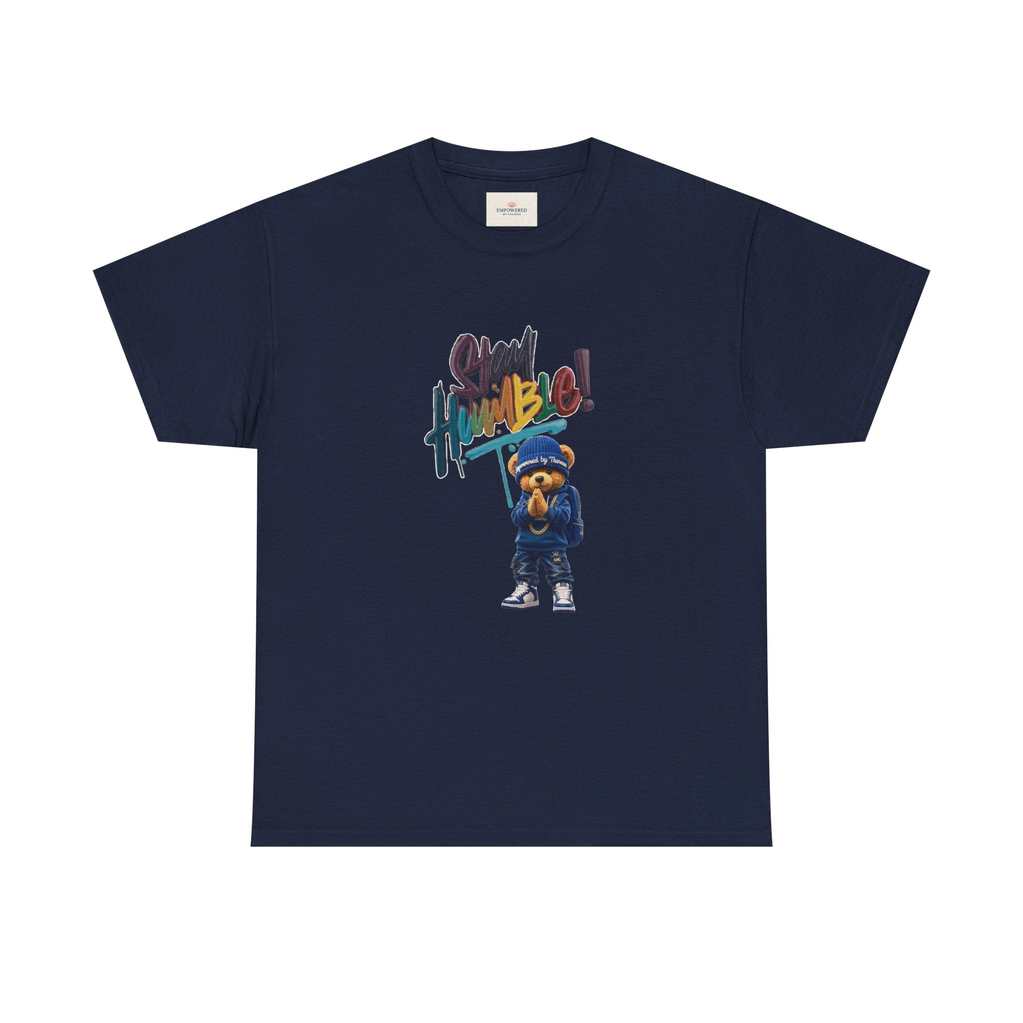 Street Bear Graphic Tee — "Stay Humble" Urban Casual T-Shirt
