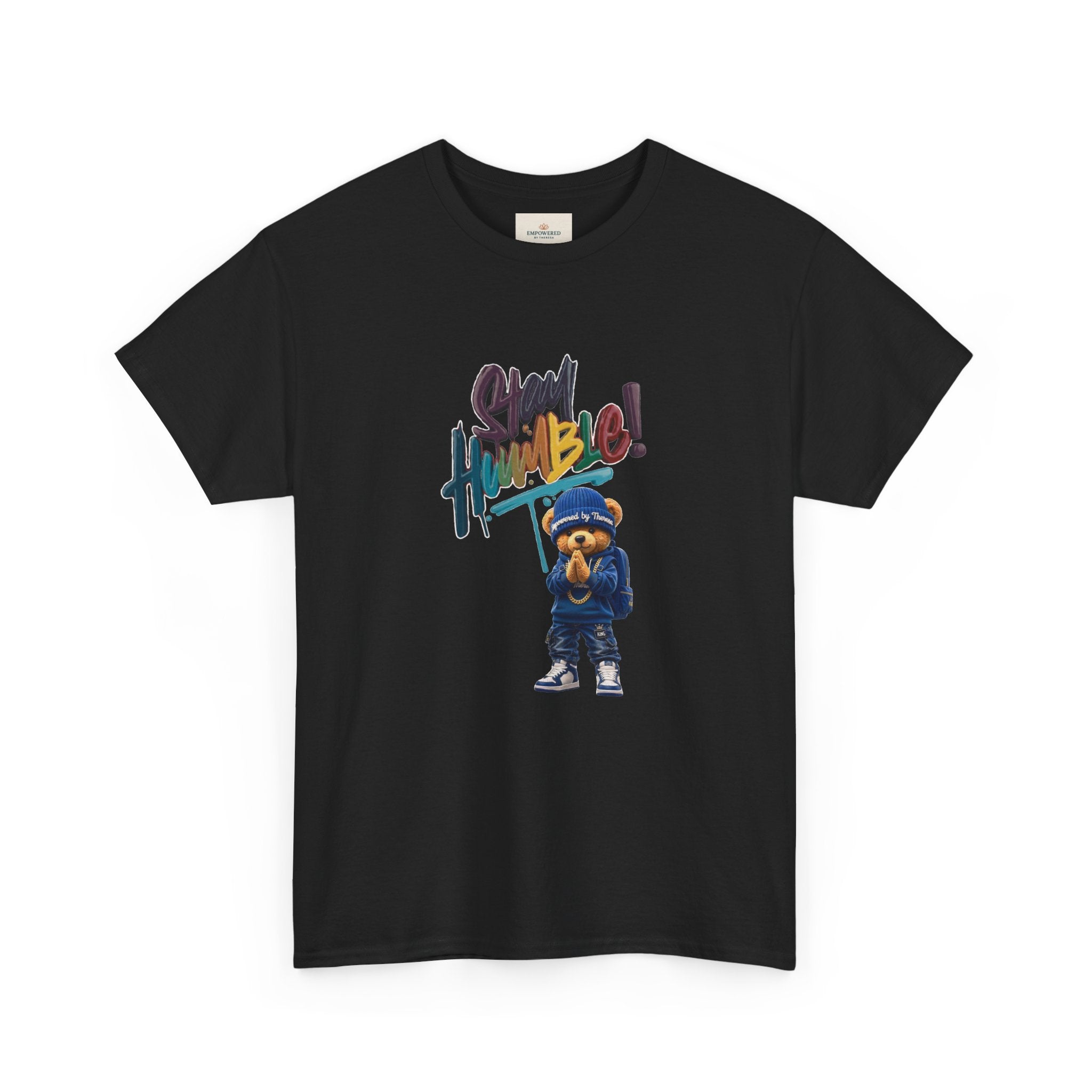 Street Bear Graphic Tee — "Stay Humble" Urban Casual T-Shirt