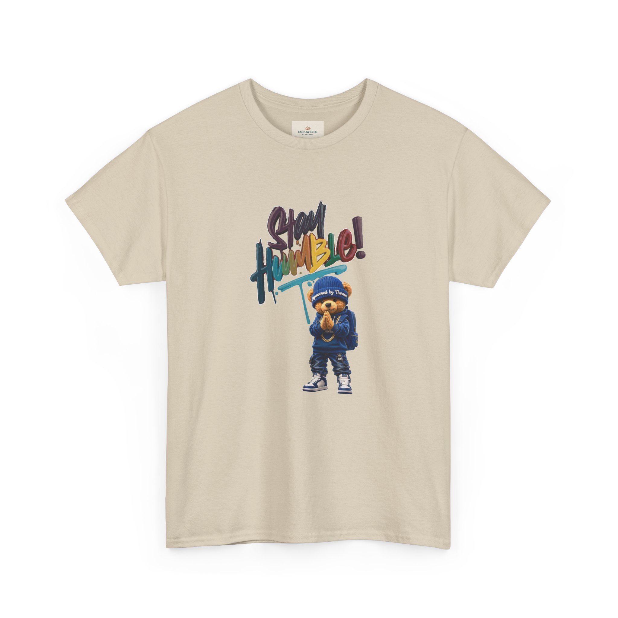 Street Bear Graphic Tee — "Stay Humble" Urban Casual T-Shirt