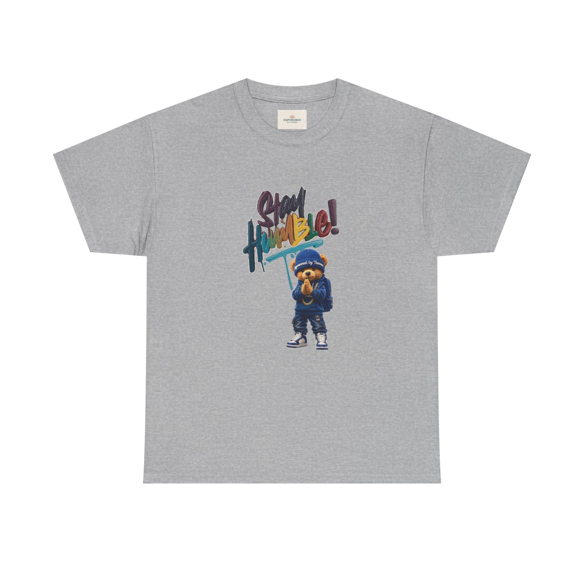 Street Bear Graphic Tee — "Stay Humble" Urban Casual T-Shirt