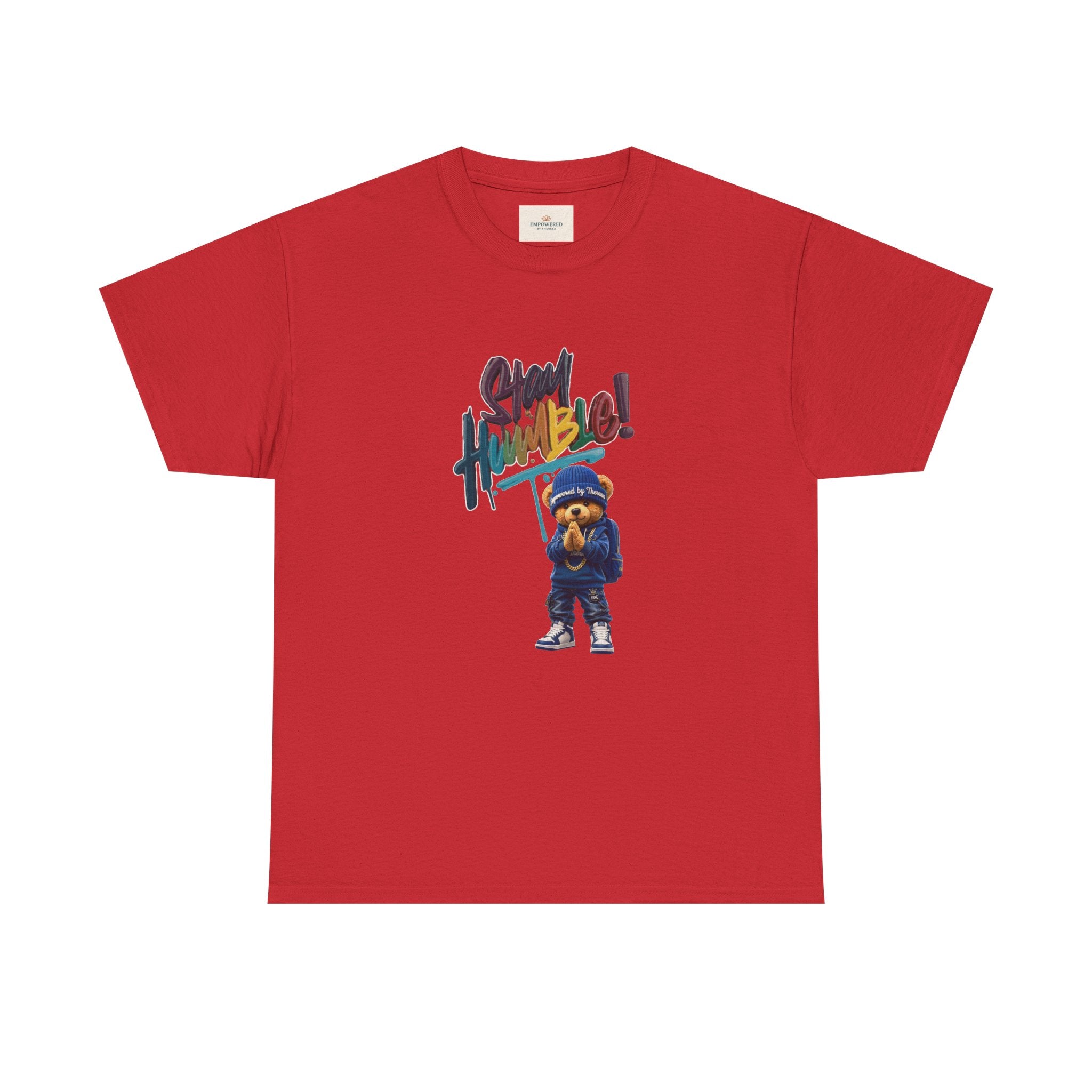 Street Bear Graphic Tee — "Stay Humble" Urban Casual T-Shirt
