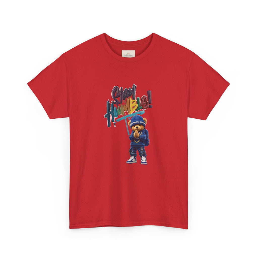 Street Bear Graphic Tee — "Stay Humble" Urban Casual T-Shirt