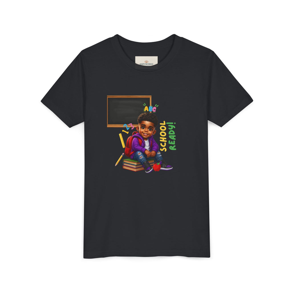 Youth Short Sleeve Tee, Fun Learning Tee for Kids, Back to School Shirt, ABC & 123 Design, Kids Educational Apparel, Birthday Gift Idea
