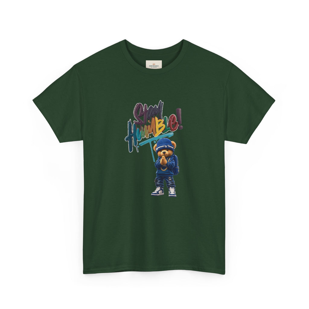 Street Bear Graphic Tee — "Stay Humble" Urban Casual T-Shirt