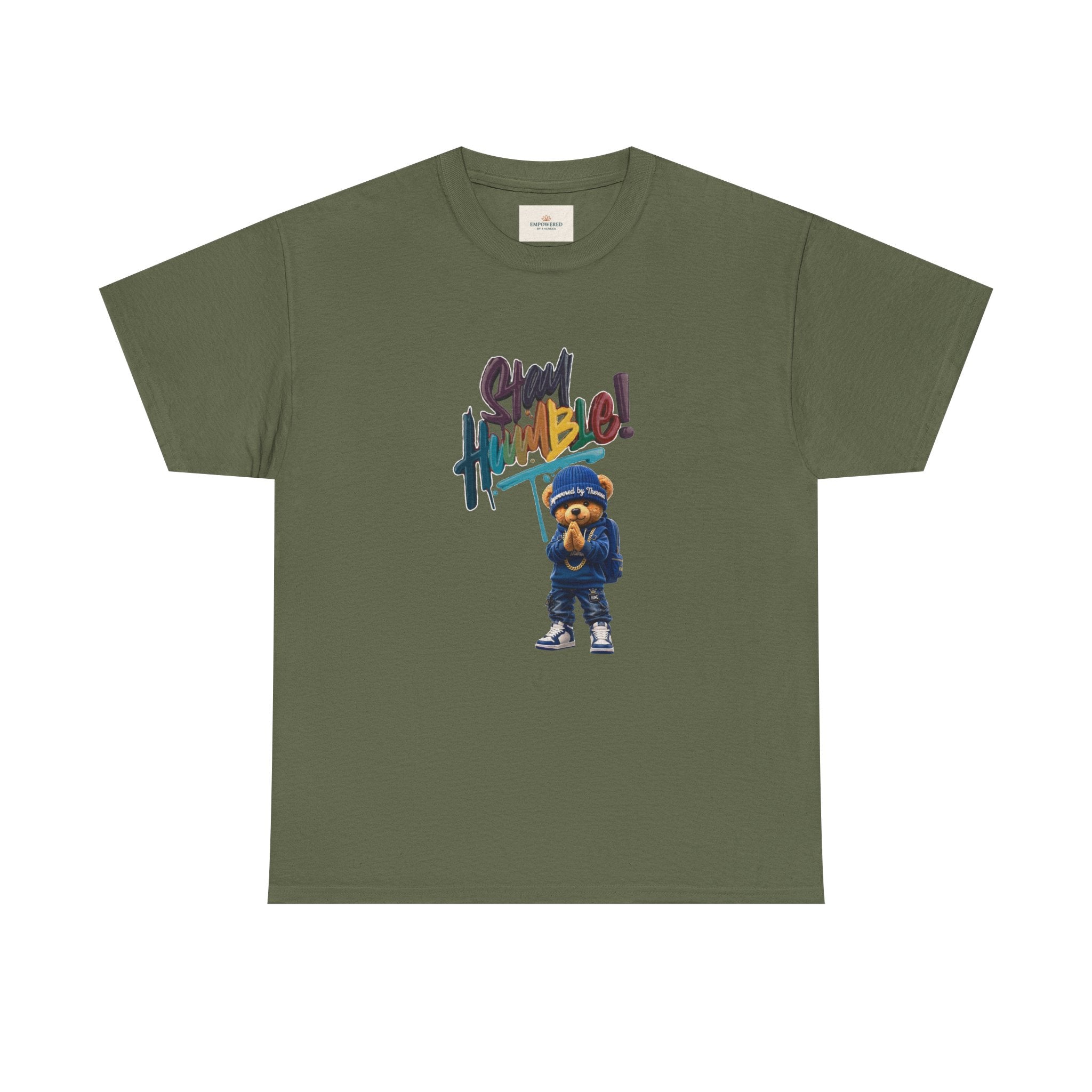 Street Bear Graphic Tee — "Stay Humble" Urban Casual T-Shirt