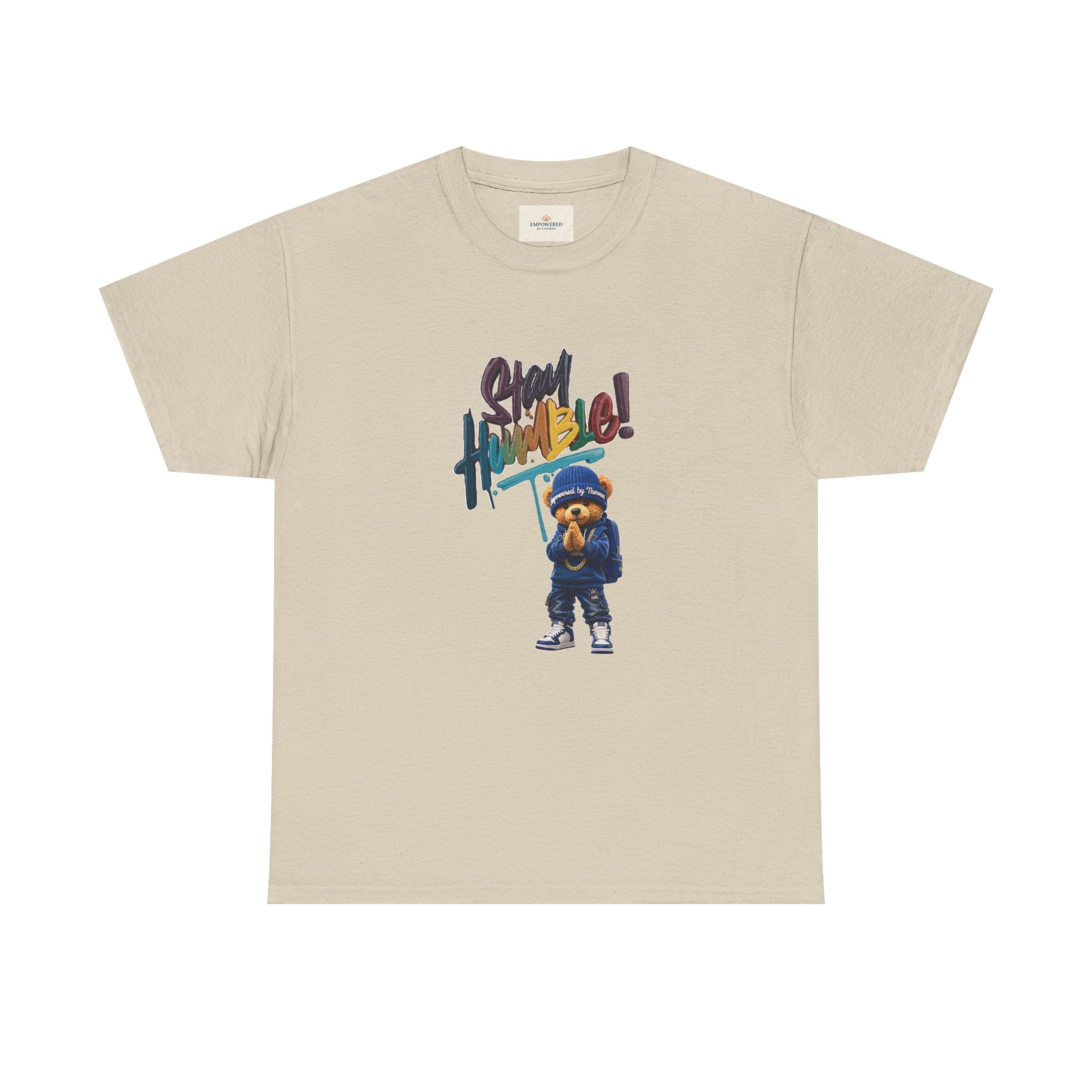 Street Bear Graphic Tee — "Stay Humble" Urban Casual T-Shirt