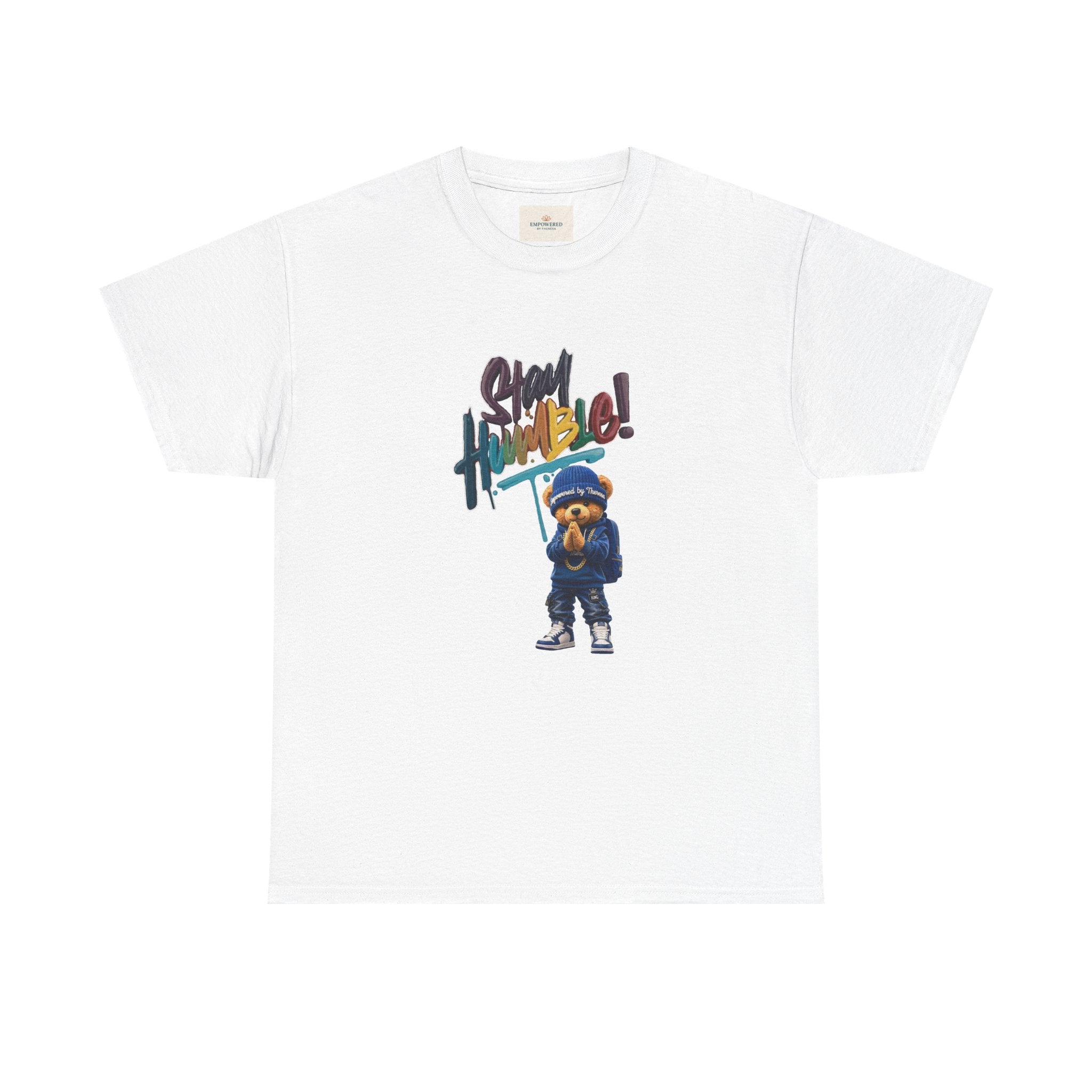 Street Bear Graphic Tee — "Stay Humble" Urban Casual T-Shirt