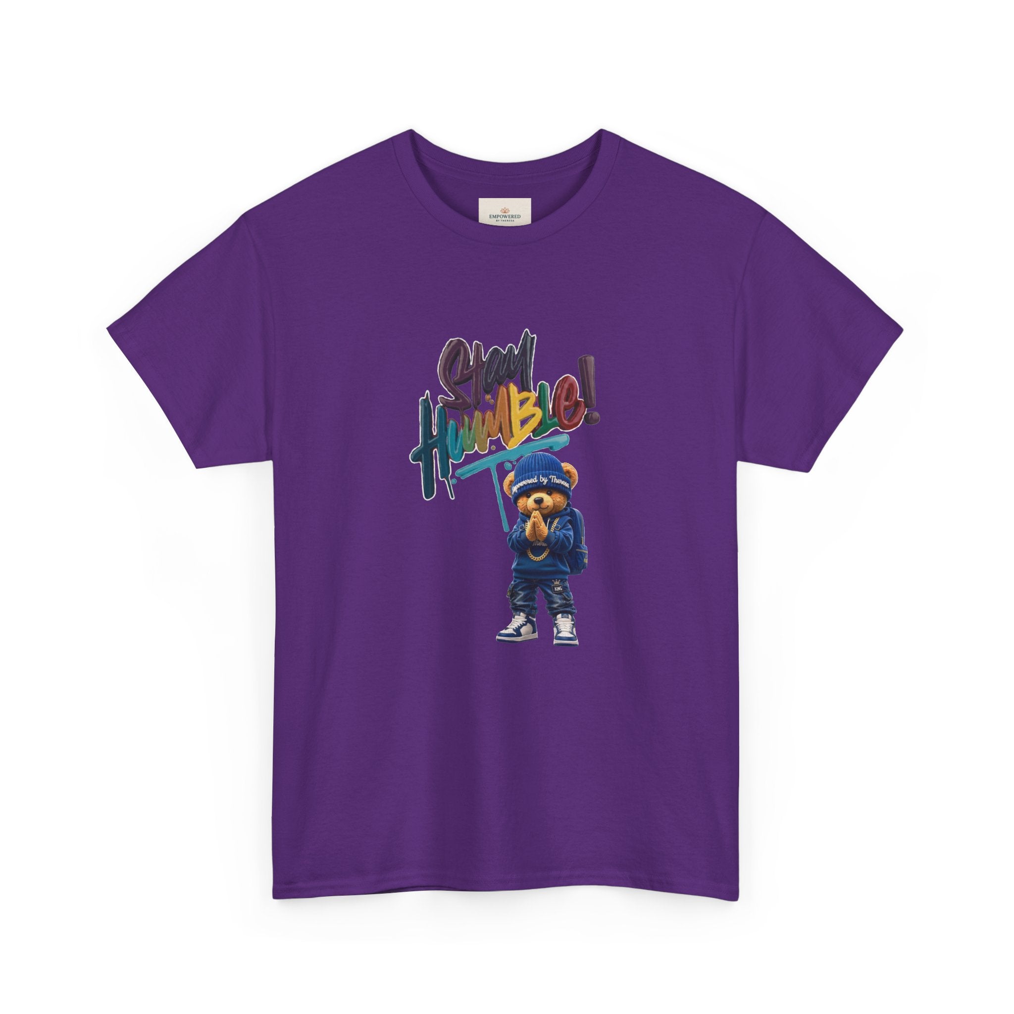 Street Bear Graphic Tee — "Stay Humble" Urban Casual T-Shirt