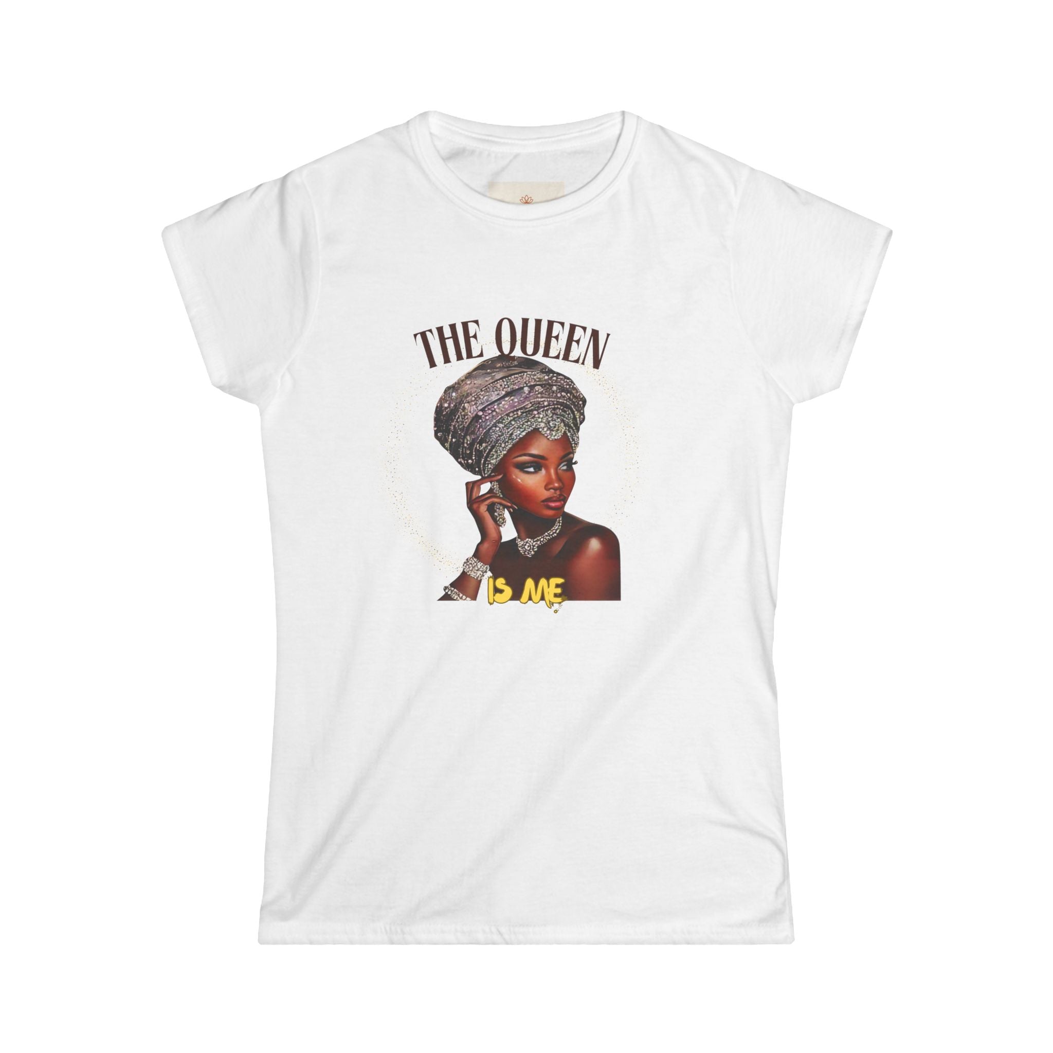 Women's Softstyle Tee — "The Queen Is Me" Empowerment Shirt