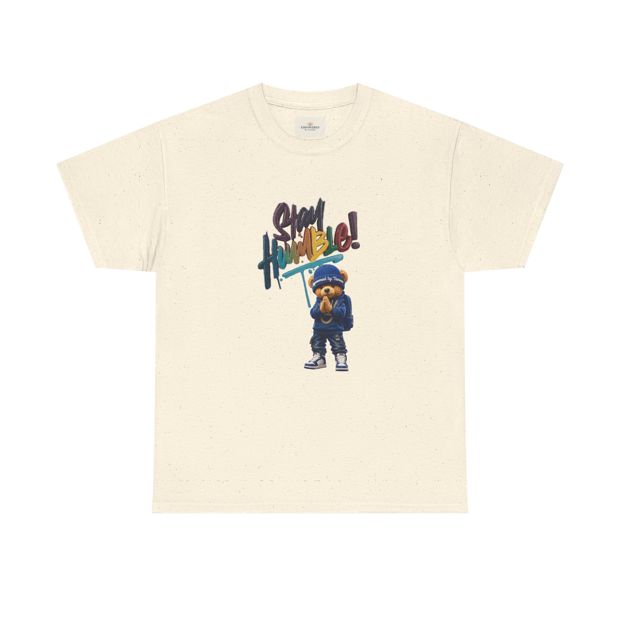 Street Bear Graphic Tee — "Stay Humble" Urban Casual T-Shirt