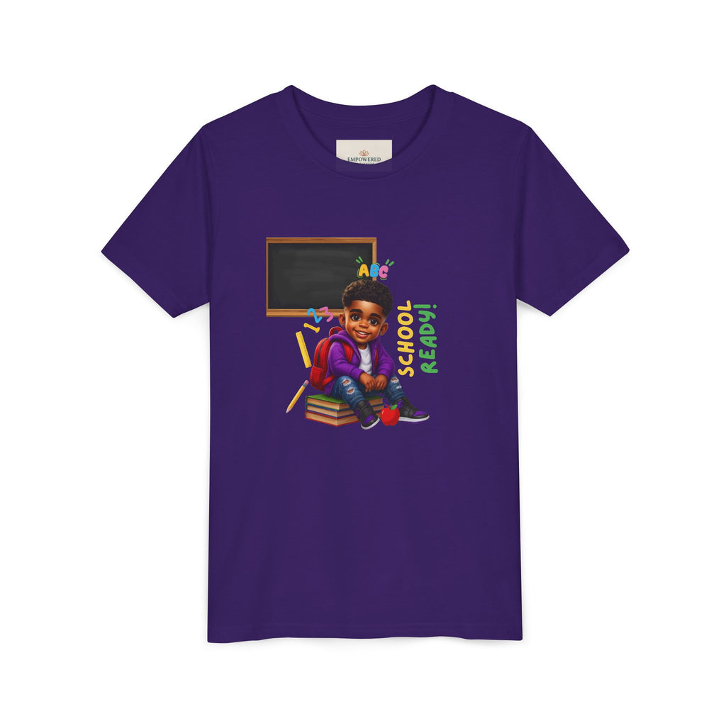 Youth Short Sleeve Tee, Fun Learning Tee for Kids, Back to School Shirt, ABC & 123 Design, Kids Educational Apparel, Birthday Gift Idea