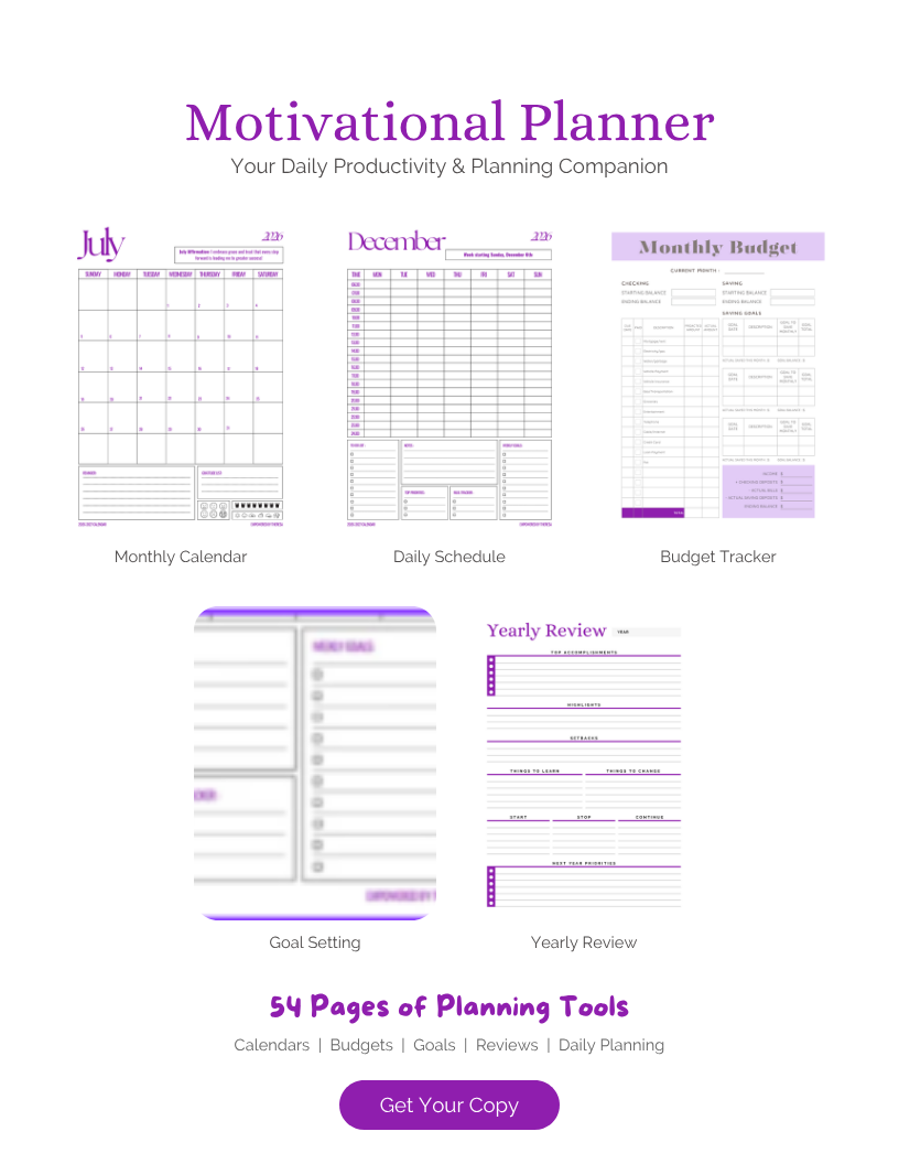 2026 Motivational Planner